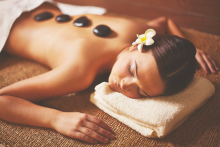 Bild Warmsteinmassage
